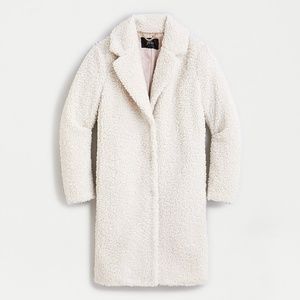 J.Crew Teddy Sherpa Topcoat